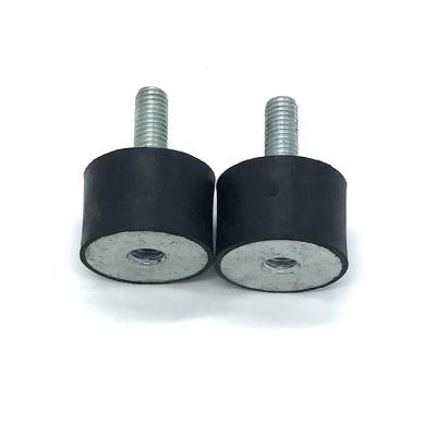 China Durable M3 M4 M5 M6 M8 Machine Rubber Fender With Screw / Auto Threaded Rubber Isolator Anti-Vibration Mounts for sale