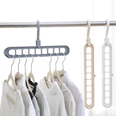 China Nine-hole Stored Hanger Household Telescopic Rack Multifunctional Non-slip Drying Hook Stored for sale