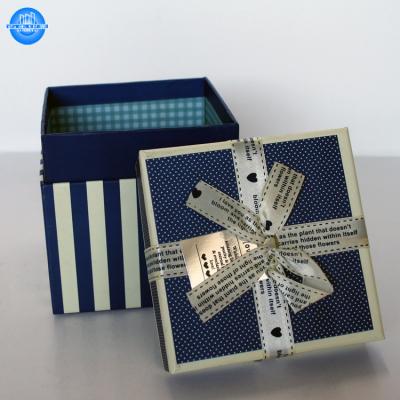 China Handmade Custom Decorative Cardboard Packaging Favor Wedding Gift Box Decorative Printing for sale