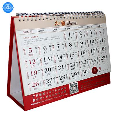 China Custom Table Calendar Printing Desk 365 Days Table Calendar Stand With Logo China Guangzhou Color Offset Printing Custom Size Accepted Supplier for sale