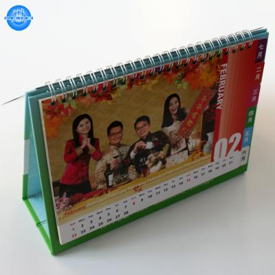 China Custom Cheap Colorful Desktop Table Calendar Calendar Printing for sale