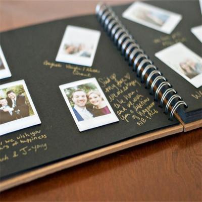 China Customized Spiral Pens DIY Photo Album and Wedding Guest Book Wedding Guest Books Polaroid Book for sale