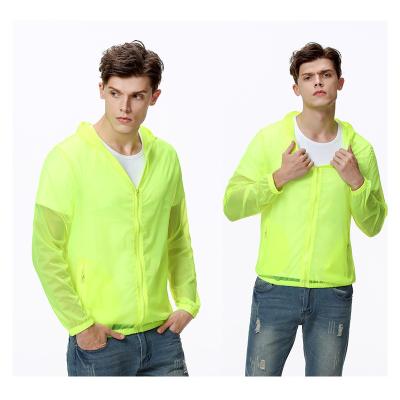 China Summer Sun Protection Ultraviolet Ice Silk QUICK DRY Hooded Coat Outdoor Men and Women Hoodies for sale