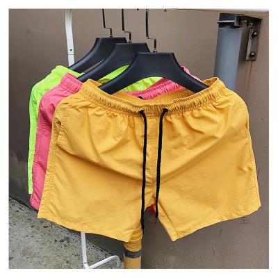 China 2022 Summer Factory Price Wholesale QUICK DRY Panel Shorts Drawstring Multicolor Beach Empty Shorts For Men for sale