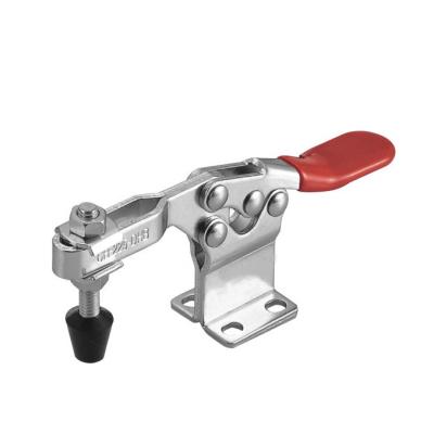 China Horizontal Tool Hand Clamp Red Anti-Slip PVC Toggle Clamp for sale