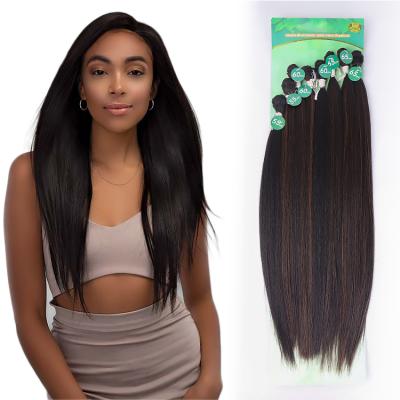 China I-tip synthetic hair weaves on sale 12 14 18 20 22 inch bundle free samples straight bouncy hair weaves accessories for sale