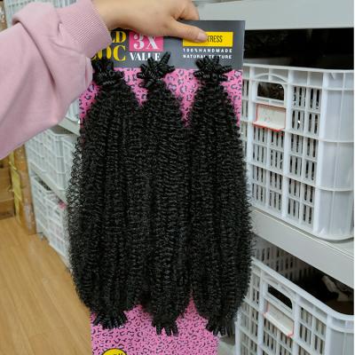 China Premium Fiber Synthetic Hair Julianna 16 24 28 Inch Expressions Pre-Fluffed Poppin' Afro Twist Crochet Braiding Hair Soft Spring Twist for sale