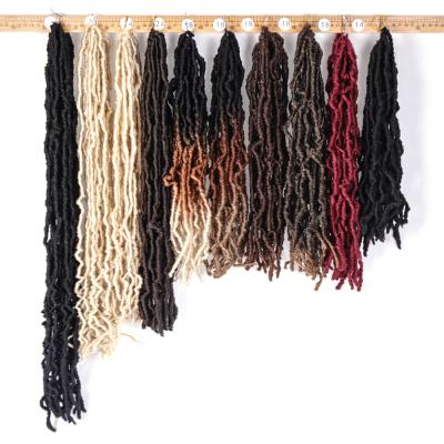 China Premium Synthetic Braiding Fiber Hair Long Curly Professional Heavy Duty Henan Locs Women Fur Crochet Blonde Henan Synthetic Hair for sale