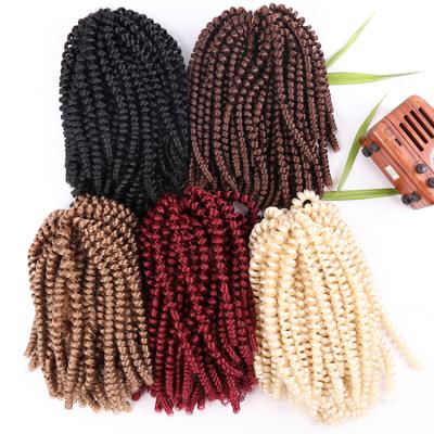 China Dropship Best Quality Nubian Hair Fibers 8inch Twist Spring Synthetic Fiber Hair Braid Kenya Colored Products Sellers List Braiding Hair Wholesale for sale