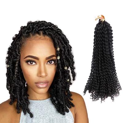 China Premium Fiber Julianna 22 Water Wave Crochet Braiding Hair Passion Pre Twist 18 Inch Passion Hair for sale