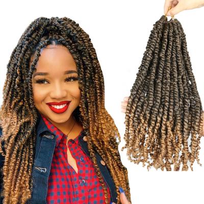 China Julianna Hair Wholesale New Fashion Premium Soft Extensions Synthetic Fiber Pretwisted Crochet Braid Passion Cheap Twist Hair Long Pre for sale