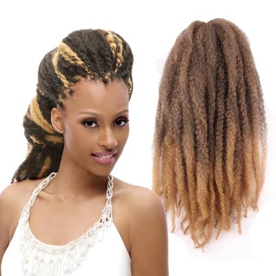 China Julianna Synthetic Marley Braids Price Kenya Premium Synthetic Soft Afro Hair Crochet Braid Hair Extension Jamaican Twist Marley Braid for sale