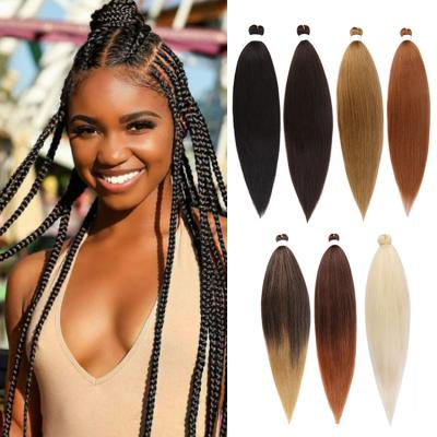 China Premium Fiber Ombre Synthetic Hair Pre-Stretched Professional Value Pack Braid 52 Inch Private Label Bulk Synthetic Pre Stretched Braiding Hair for sale