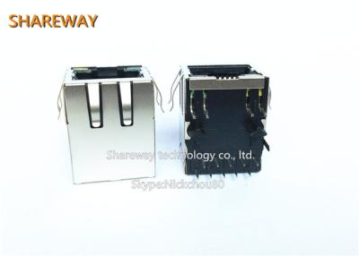 China JD0-0004NL Ethernet Rj45 Jack Electrical Socket Female RJ45 Magnetic Connector for sale