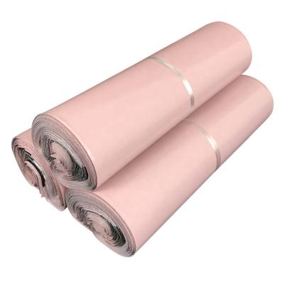 China POLY mailing plastic bags mailers 100pcs/set 25x35cm light pink poly waterproof mailing envelopes self seal courier bags thicken messenger for sale