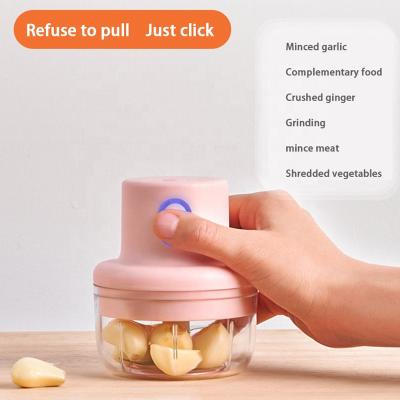 China Cordless Electric Garlic Press Stocked Mini Meat Grinder Juicer Household Fruit Vegetable Tools Chopper Mixer Food Processor Kitchen for sale