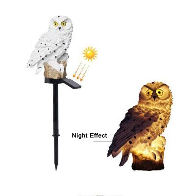 China Waterproof Garden Light Solar Power LED Garden Path Yard Lawn Owl Animal Ornament Lamp Outdoor Garden Decor Accessories Statues for sale