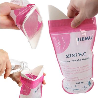 China Outdoor Rescue 20PCS/pack Emergency Urinate Bags 700ml Easy Catch Piss Bags Travel Portable Mini Baby/Women/Men Toilet Vomit Bag for sale