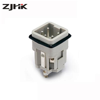 China Automotive replace types harting heavy duty connector for HA series pin cable 4 pin male connector, IP68 OR IP65 for sale