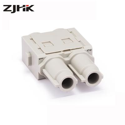 China ZJHK HMK-004 DIN Standard 4 Pins 40A Automotive Crimp Module / Heavy Duty DIN Connector for sale