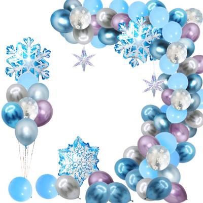 China Disposable Eco - Friendly Winter Theme Decorations Set Frozen 2 Theme Party Balloons Supplies for sale