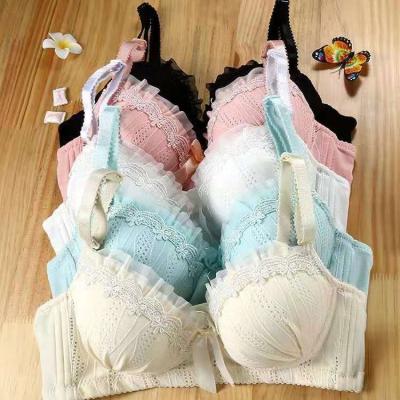 China Antibacterial Women Lingerie Underwear Panties And Bra Set Push Up Bra And Panty Set for sale