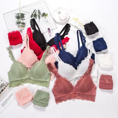 China 2021 Newest Fashion Antibacterial Comfortable Underwear Bra Set High Quality Women Bra Panties Set for sale