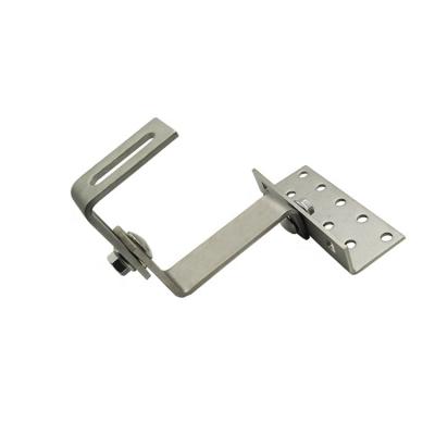 China Commercial / Home Solar Tile Roof Hook Mounting Solar Panel Installation Accessories SS304 Bracket for sale