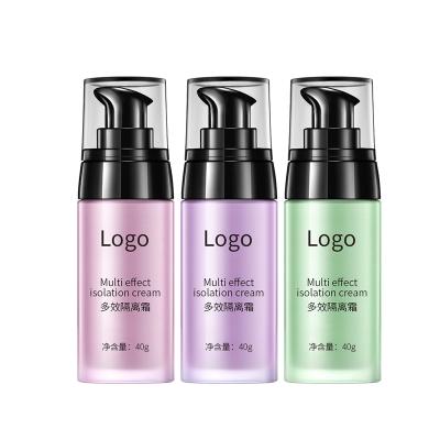 China Waterproof Pigmented Natural Makeup Face Brighten Smooth Skin Whitening Base Cream for sale