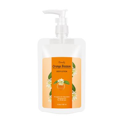 China High Quality Wholesale Organic Moisturizer Private Label Orange Orange Flower Hand And Body Lotion Set for sale