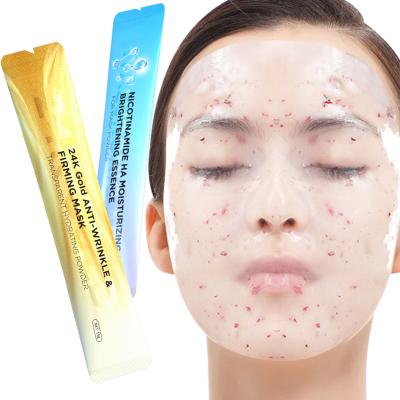 China Moisturizer OEM Logo Peel Off Jelly Mask 24k Gold Hydrojelly Mask Treatments Rubber Skin Care Moisturizing Face Jelly Mask for sale