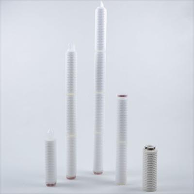 China PP Pleated Filter Cartridge For Water Treatment 1μM 40