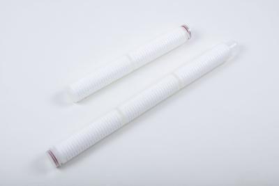 China 2.5-4.5 Inches Diameter Food Beverage Filter Cartridge With 0.5-5 Micron Rating And Stainless Steel Core for sale