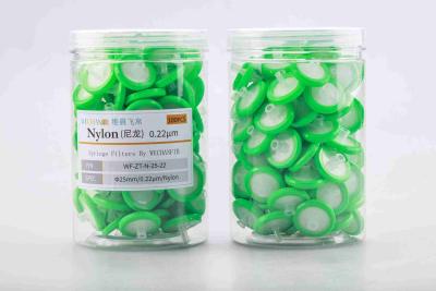 China 25mm 0.22μm PTFE Syringe Filter Capsules For Liquid Prefiltration for sale