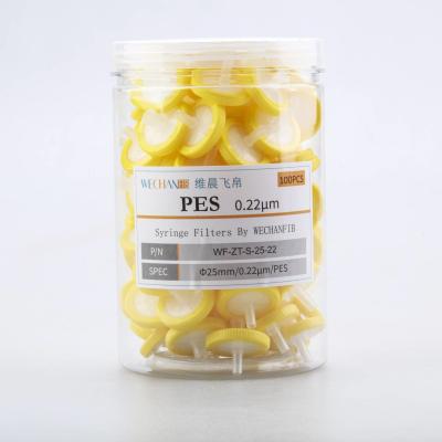 China PES-spuitfiltercapsules voor watersterilisatie en voorfiltratie 0,22 μm 33 mm Te koop