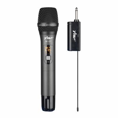 China Handheld Microphone One For One VHF Wireless Microphone Church Microphone Portable Wireless Microphone 6.35 Plug Socket for sale