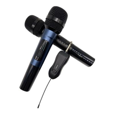 China OEM Dual Handheld Professional Karaoke System Microphone Handheld Microphone For Church UHF Wireless Microphone for sale