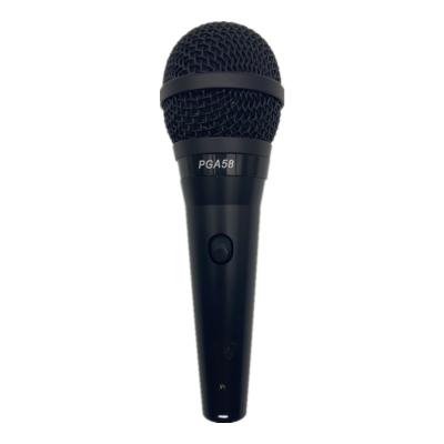 China Hot Selling Microphone OEM PGA58 Dynamic Cable Microphone High Quality Handheld Microphone Metal Wired for sale