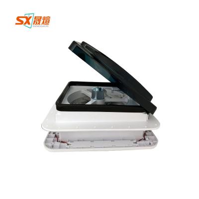 China ABS Material Anti-UV RV Fan Manual Control Caravan Skylight RV Roof Duct Fan for sale