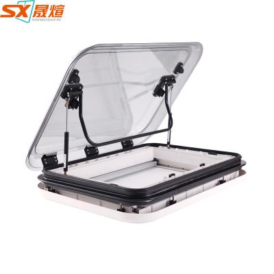 China Aluminum Alloy Frame SHENGXUAN 500*500mm Aluminum Alloy Frame SHENGXUAN 500*500mm RV Roof Aluminum Alloy Frame Motorhome Roof Window Caravan Roof External Light Skylight for sale