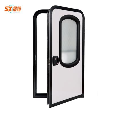 China Aluminum door frame aluminum alloy rv caravan motorhome trailer door for tear drop door for sale