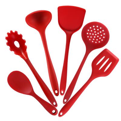 China Viable Chirstmas Kitchenware 6 Piece Silicone Nonstick Cookware High Temperature Resistant Set for sale