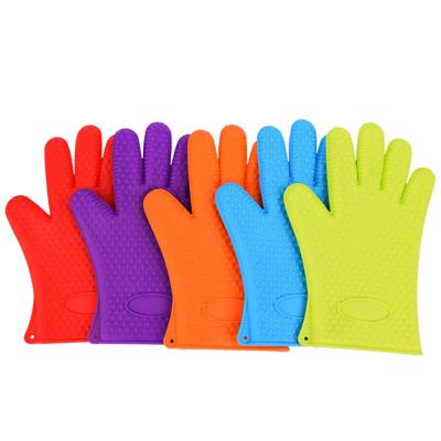 China Oven Glove Heat-Resistant Durable Non-Slip Silicone Oven Mitts for sale