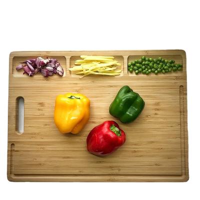 China Sustainable Bamboo Wooden Cutting Board Kitchen Butcher Block Chopping Carving Board for sale