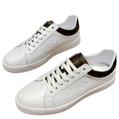 China New style fashion trend leather shoes high quality color men's white casual shoes for sale