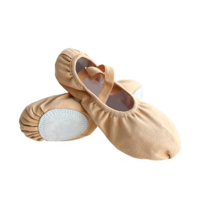 China GENUINE LEATHER dance shoes for kids ballet shoes yoga shoes ballerina slippers for women for sale