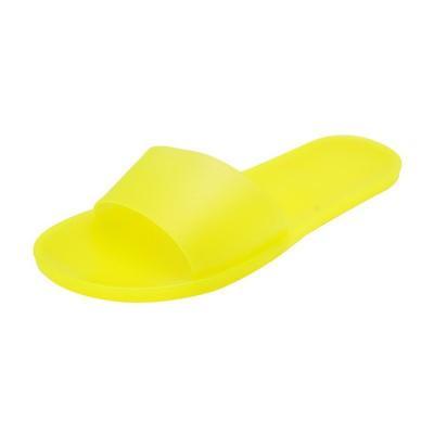 China Fashion Trend Transparent Flat Women's Jelly Color Slippers Single-Term Sandal Slippers Crystal Clear Flat Shoe Women's Slippers for sale