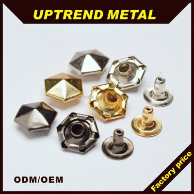 China Shoe Buckle Metal Nailhead Pyramid Spike Rivets Studs For Shoes for sale