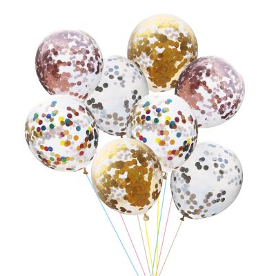 China Toy Youhoda Decoration Confetti Baloons Balloons Transparent Clear Globes Rose Gold Helium Latex Gift Party for sale