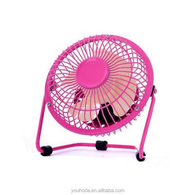 China Custom Logo USB Power OEM Package 5v 4inch Mini Desktop Fan Fan Mini USB Promotional Gift for sale